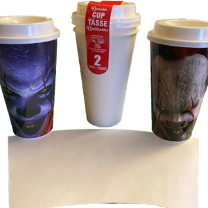 Dollar Tree Template to Sublimate 2 for $1 travel coffee cups