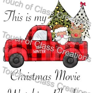 This is my Christmas Movie Watching Blanket Digital Design