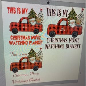 Christmas Movie Watching Blanket 3 Pack