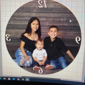 Template to sublimate Wal Mart clock