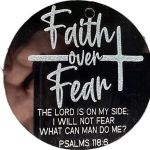 Faith over fear key chain